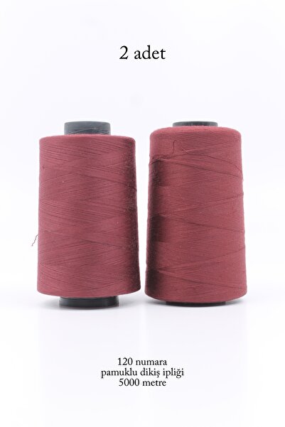 ERDAL DERİCİLİK عدد 120 خيط خياطة قطن 5000 متر 2 قطعة