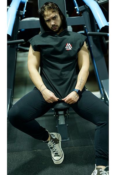 Oxlade Athlete's Tank Short Sleeve Hoodie Capshon Toptank (HOODED)®