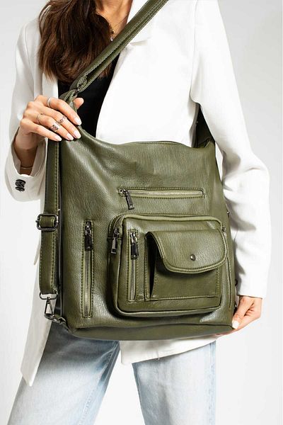 YOGII Poole Model Women's Shoulder and Backpack Waterproof Artificial Leather Seven Different Color Options VIP