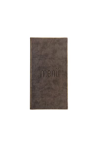 ankara menü (1 Piece ] Leather Menu Case with Drawstring, Interlocking 2 Pages, Hotel Room Restaurant