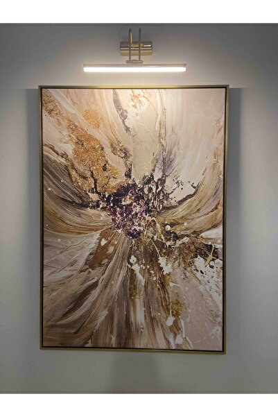 DNC LIGHTING SWITCHED 35 CM GOLD CASE WHITE LIGHT ELECTRIC BATHROOM WALL MIRROR TABLE LIGHTING FLUTE SWAN SCONCE