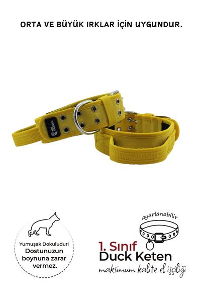 MgTasma Soft Textured Handle Grip Column Dog Collar, Dog Collar 5 Cm