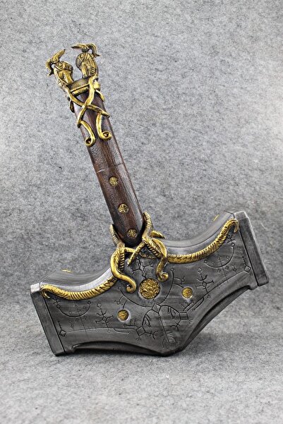 PWUL WORKS Mjölnir Çekici 40 cm Kratos God Of War Ragnarok Axe Figür (oyuncak Değildir)
