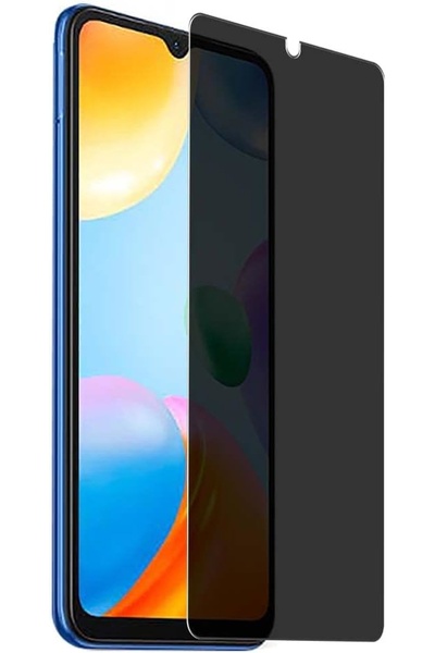 Powerfox Redmi 10C Uyumlu Kırılmaz Cam Privacy Hayalet Tam Kaplayan Ekran Kor...