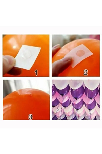 Party Fantasy شريط لاصق بالون مزدوج الجوانب 100 قطعة ملصق نموذج قطرة لا يترك ...