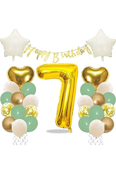 DÜVENCİ TİCARET GIFT GREEN BIRTHDAY AGE SET