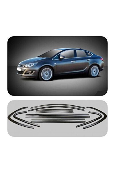 HasbeeParts Opel Astra J Hb Cam Çıtası Çerçevesi Parlak Siyah Komple 2010-201...