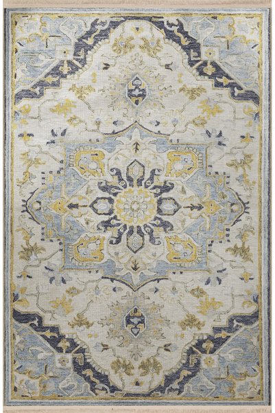 Rugs Modern Halı لون فاتح متعدد الألوان تقليدي عزر نمط عرقي سجادة زخرفية إبدا...