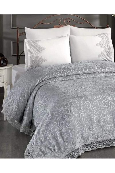 bursa çeyiz BURSA DOWERY FRENCH LACE BLANKET SET