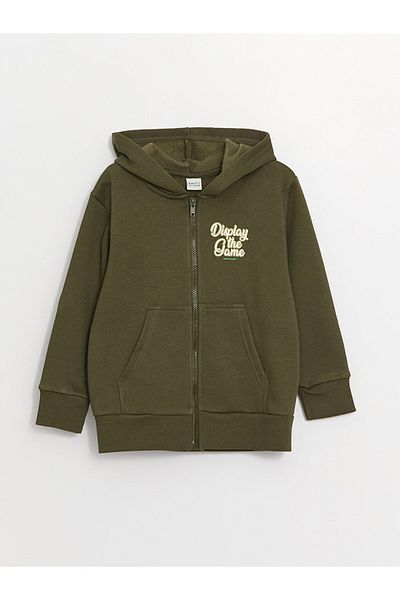 LC Waikiki Суичър с дълъг ръкав с качулка и цип за момче