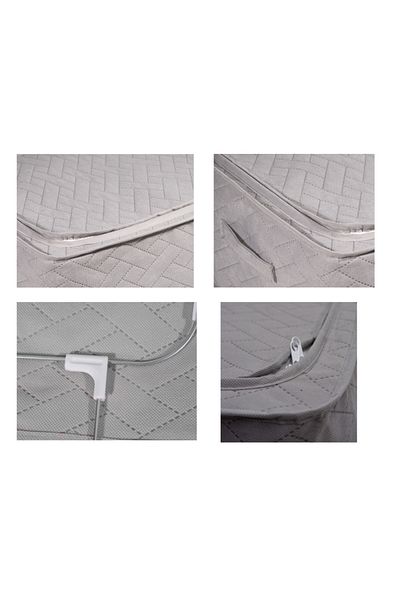 SER&YAT 3 Pieces Supported Steel Framed Multi-Purpose Organizer Sofa Bed and Base Storage - Wire Storage 40x50x20 Cm