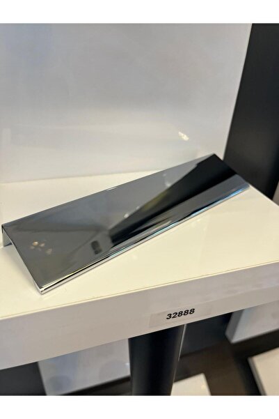 Emaks Melis Metal Kulp 128mm Krom Dolap Kapak Modern Çekmece Tv Ünite Konsol Komidin Gümüş Mobilya Kulbu