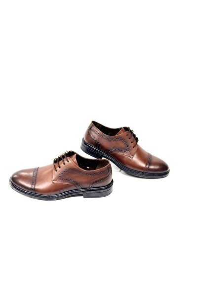 KAFKASLAR AYAKKABI KAFKASLAR GENUINE LEATHER MEN'S CLASSIC STRING SUIT DRESS SHOES