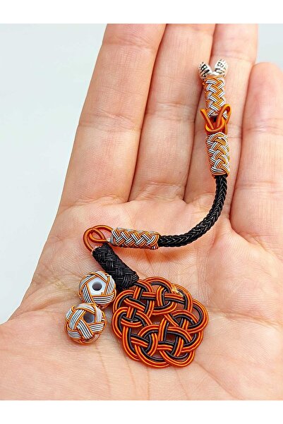 Yasamtohumu طقم كازازاز مصنوع يدويًا من النحاس مع شرابة وعبوتين (45552)