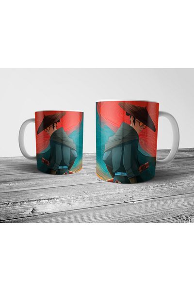 Pixxa Blue Eye Samurai Mug Cup Model 2