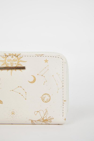DeFacto Bedruckte Münztasche aus Kunstleder für Damen B3775axns