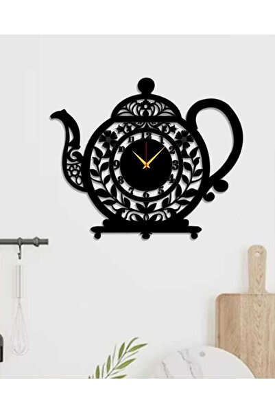 AHŞAP HEDİYENİZ Demlik Tasarım Mutfak Duvar Saati