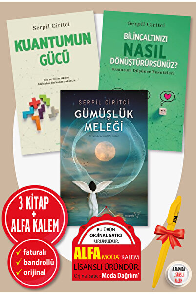 Müptela Yayınları SERPİL CİRİTCİ 3 KİTAP SET / Gümüşlük Meleği + Kuantumun Gücü + Bilinçaltınızı Nasıl Dönüştürürsünüz