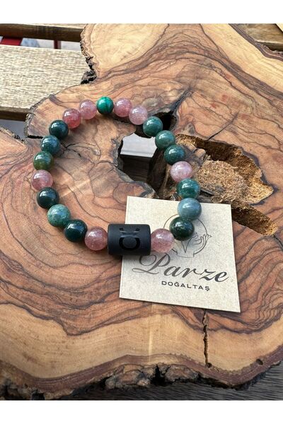 parze doğaltaş سوار برج الثور مع علامة زودياك من العقيق