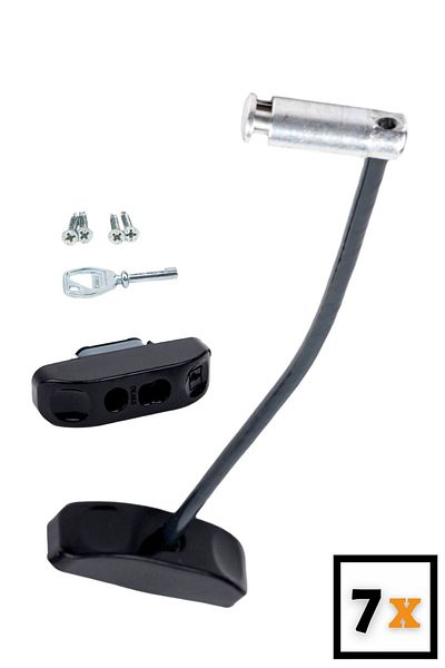 Viselia Black Window Lock with 7 Ropes Child Safety Security Burglar Pimapen Door Baby Lock