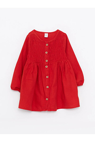 LC Waikiki LCW Baby - Crew Neck Long Sleeve Baby Girl Dress