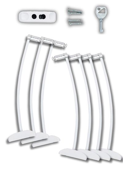 Pandogo Premium Window Lock for Child Safety Easy Installation Long Lasting 7 Pieces