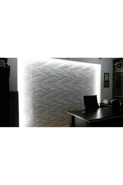 Duvarım 3 Boyutlu Boyanabilir PVC Duvar Paneli Concept (50-50 cm 4 adet-1 metrekare)