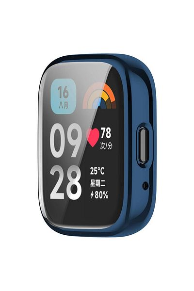 İncisoft حافظة متوافقة مع Xiaomi Redmi Watch 3 Active وواقي شاشة 360 غطاء حماية كامل