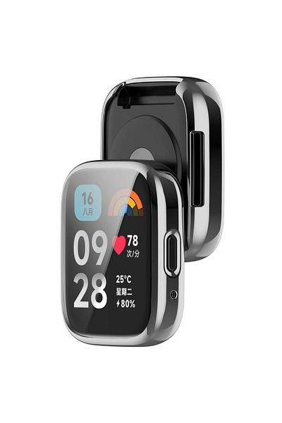 İncisoft حافظة متوافقة مع Xiaomi Redmi Watch 3 Active وواقي شاشة 360 غطاء حماية كامل