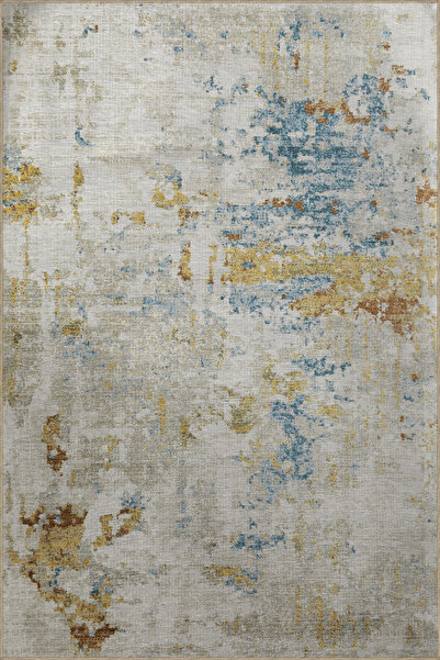 Rugs Modern Halı Bej Temalı Çok Renkli Soyut Desenli Kreatif Modern Dekoratif...