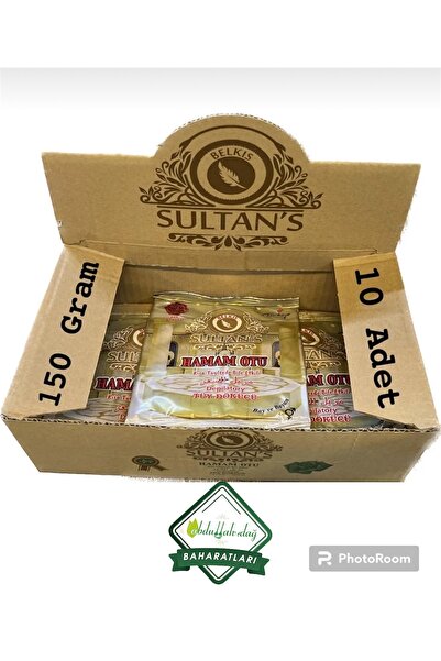 Hacıoğlu baharat Hatay Yöresel Hamam Otu Zırnık Tüy Dökücü Toz 150 gr x 10 paket