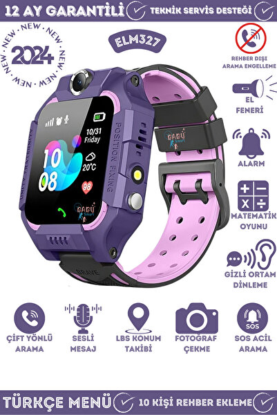 ELM 327 Q19 Akıllı Çocuk Takip Saati, Sim Kartlı Arama, Kameralı, S.O.S ve Gi...