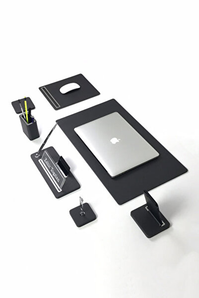 Turgut Office Cavalli Deri Sumen Takımı Antrasit 7 Parça