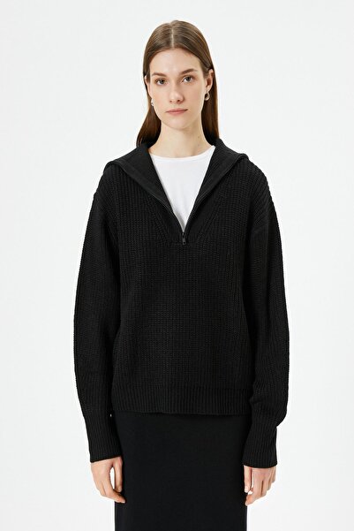 Koton Siyah Kadın Kazak 4WAK90142HT