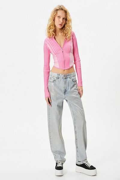 Koton Pink Women's Cardigan 4WAL90005IT
