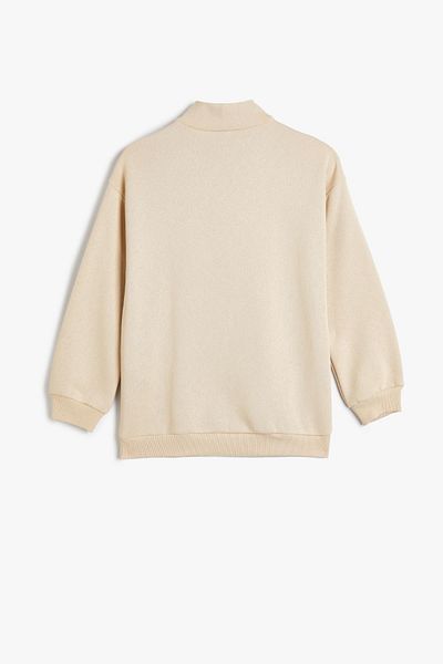 Koton Gray Girl's Sweatshirt 4WKG10699AK