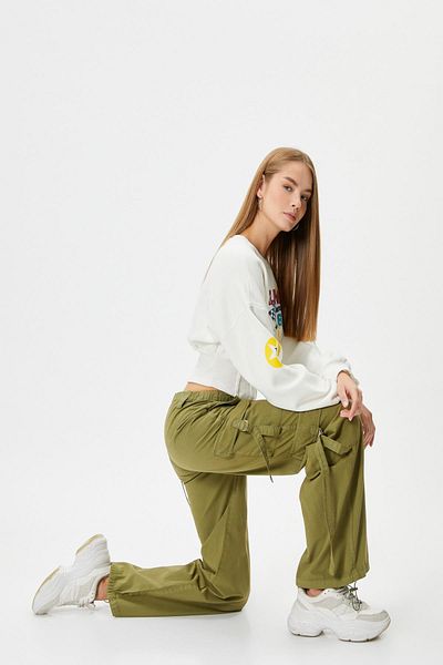 Koton Khaki Women's Jeans 4WAL40120MW