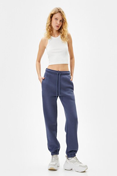 Koton Дамски тъмносин спортен панталон