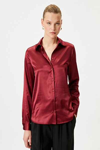 Koton Klaretová červená dámská halenka 4WAK60498UW