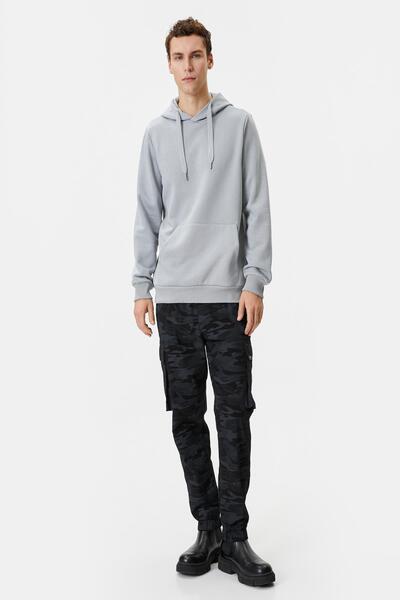 Koton Γκρι ανδρικό φούτερ 4WAM70239MK