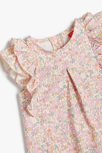 Koton Baby Girl Pink Patterned Blouse