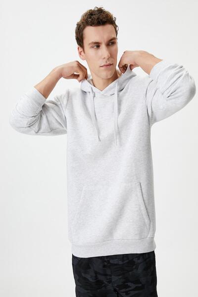 Koton Γκρι ανδρικό φούτερ 4WAM70239MK