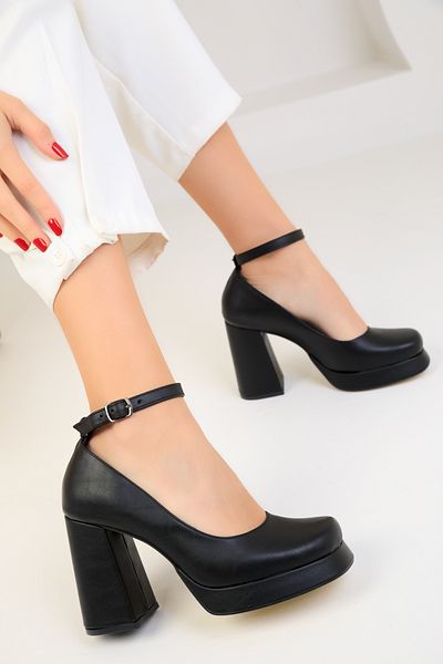SOHO Black Women's Classic Heeled Shoes 18681