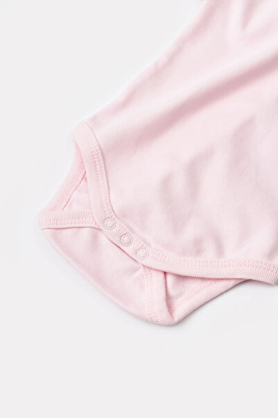 Biorganic Pink Short Sleeve Baby Organic Body - Gots Certified