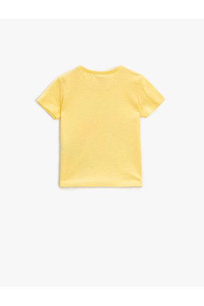 Koton Girl's Yellow T-Shirt