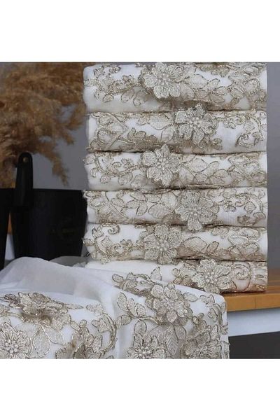 AkınalBellaa fıranless Guipure Towel