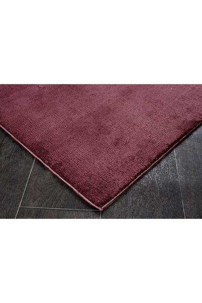 ELVİRAHOME Relax Plum Corridor Entrance Hall Room Carpet Cutting Washable Non-Slip Plush Soft Runner