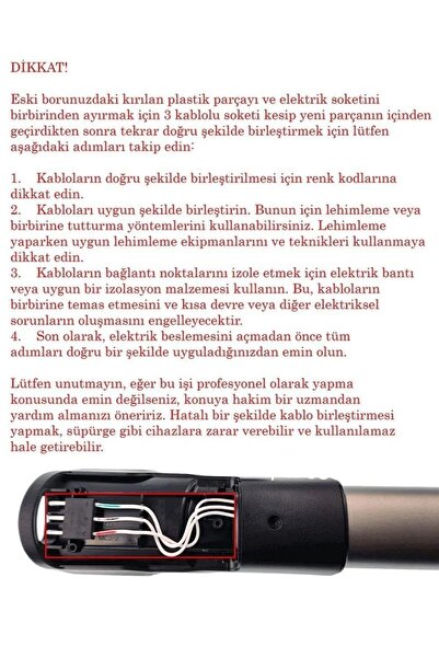 Supurgeavm Σετ επισκευής σωλήνων κάθετης ηλεκτρικής σκούπας + φίλτρο συμβατό με Philips FC 6724/01 Speedpro