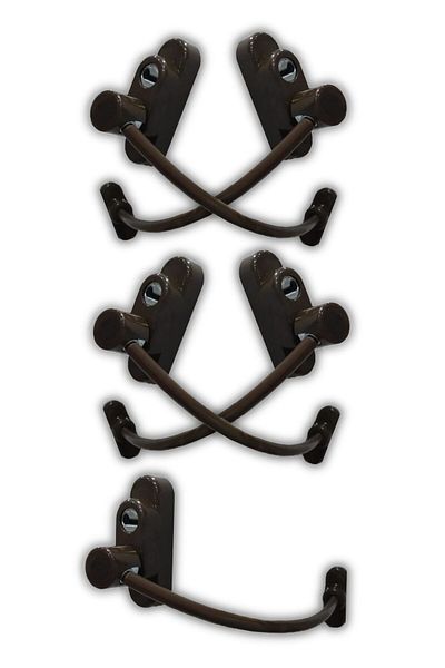 Viselia Keyed Steel Rope Window Child Lock Child Safety Lock 5 Pieces Dark Brown