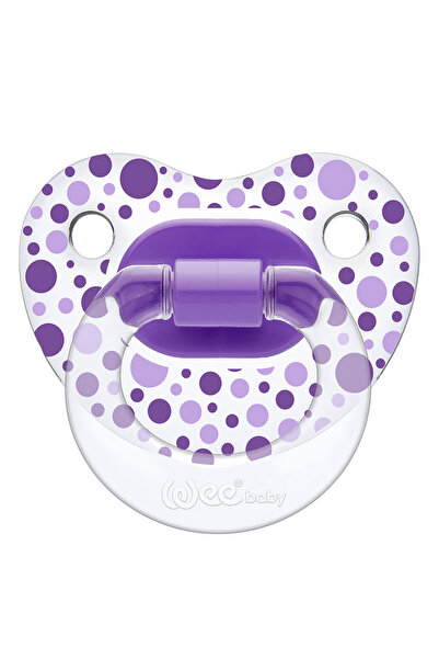 Wee Baby لهاية شفافة منقوشة رقم: 2 - أرجواني